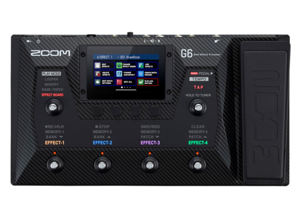 Zoom G6 Pedaleira Multi-FX com Ecrãn Touch Zoom G6 Pedaleira Multi-FX com Ecrãn Touch